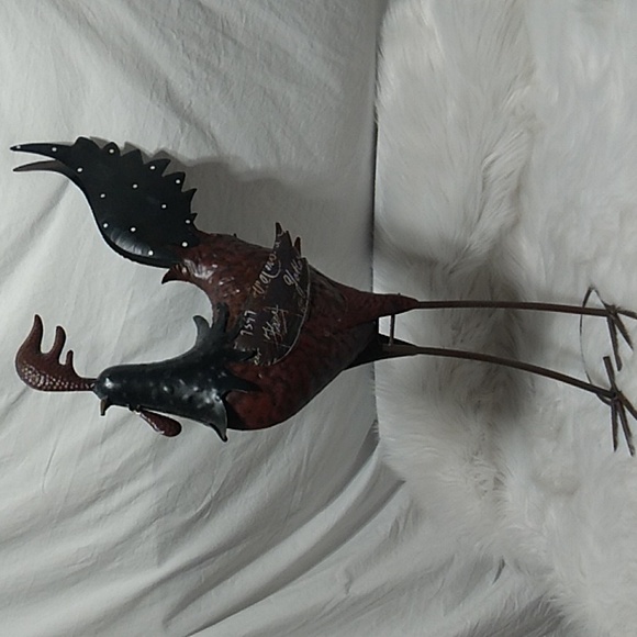 Metal Tall Rooster Home/Yard Decor GUC - Picture 9 of 16